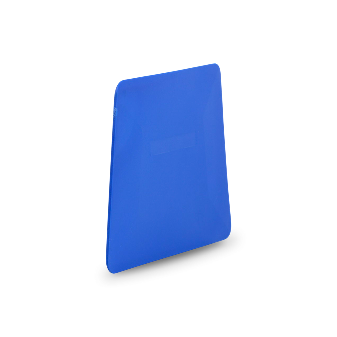 Blue medium flex tint card for smooth film installation.