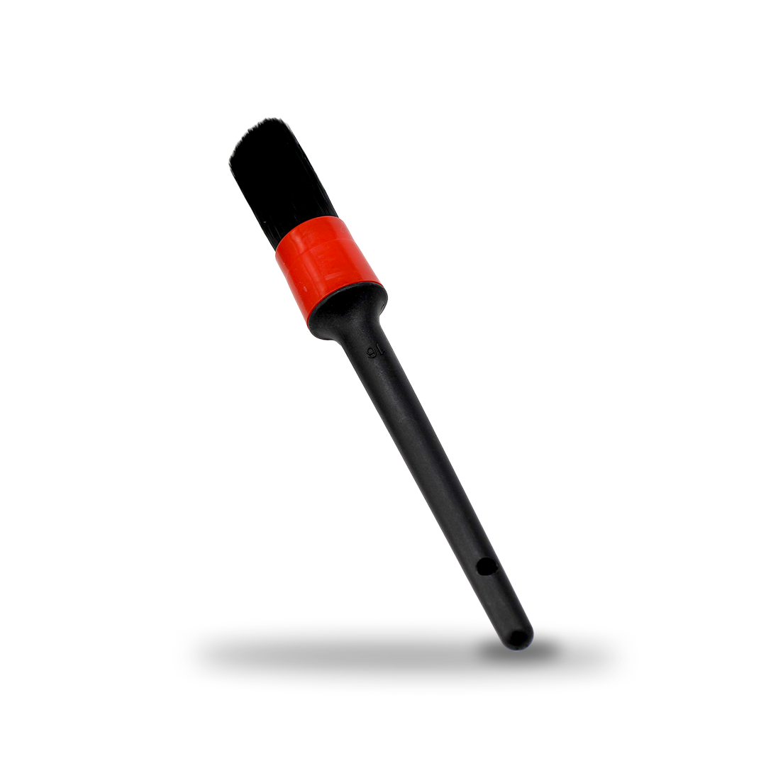 Five-piece detailing brush set for cleaning vents, wheels, seams, and tight areas.