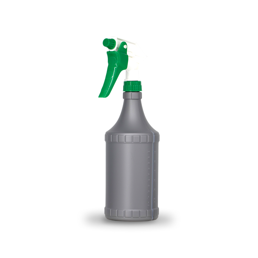 Replacement spray trigger nozzle compatible with standard spray bottles.