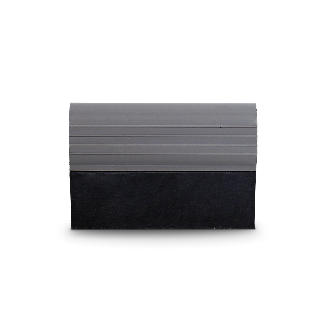 Black rubber squeegee for cleaning and film smoothing.