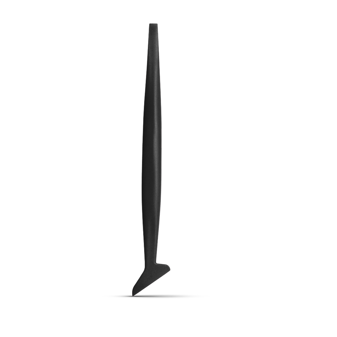 Plastic edge tucking tool for secure vinyl fitting.