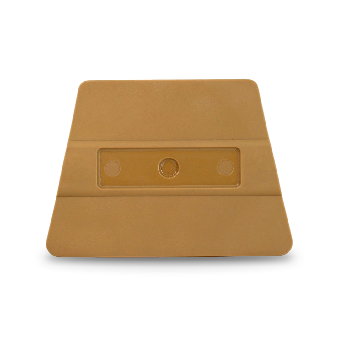 Gold squeegee with magnetic core and hard flex body.