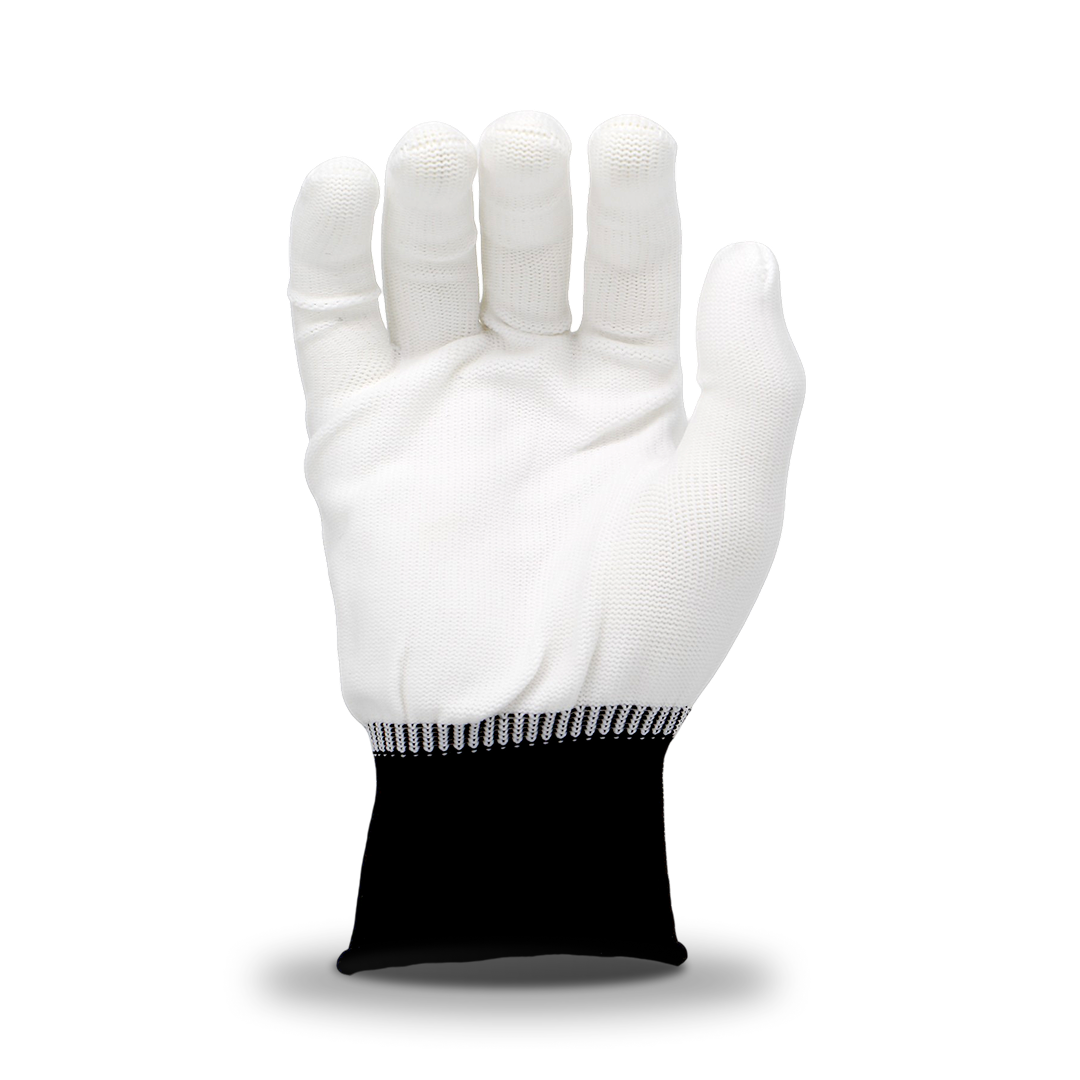 Pair of white professional wrap gloves to handle vinyl without leaving marks or static.