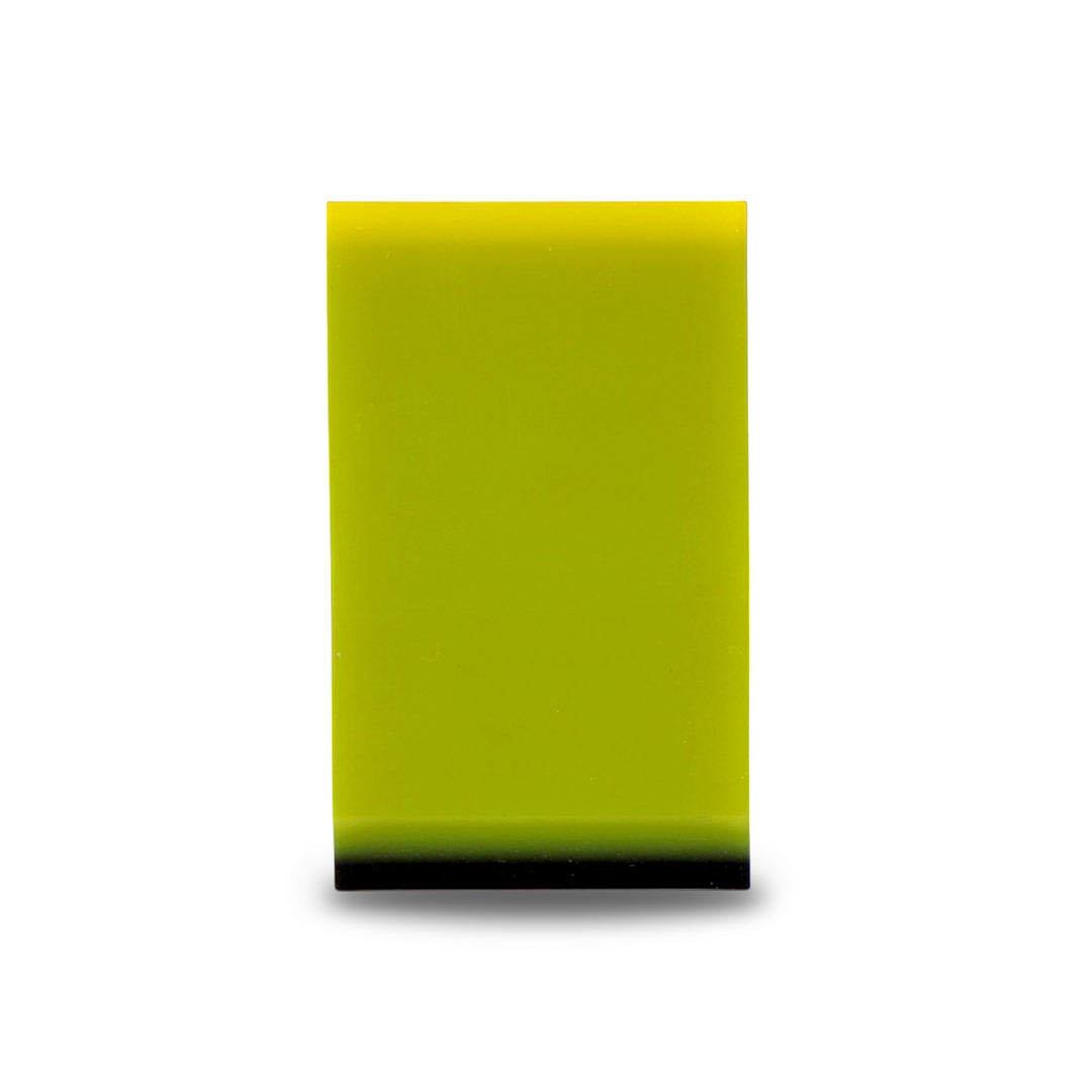 Compact yellow and black dual-sided PPF squeegee.