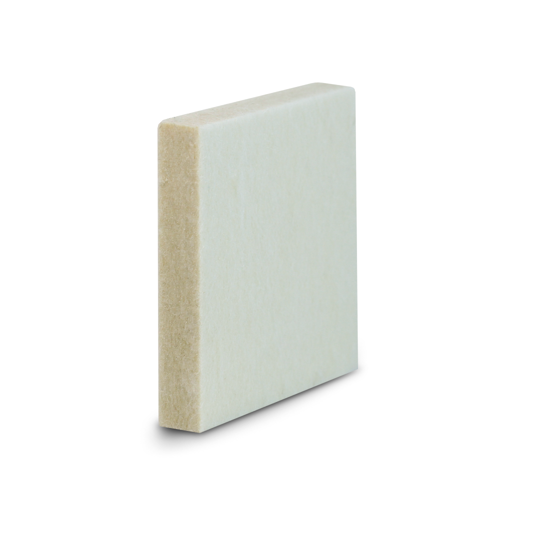 White felt squeegee block for gentle and effective vinyl smoothing.