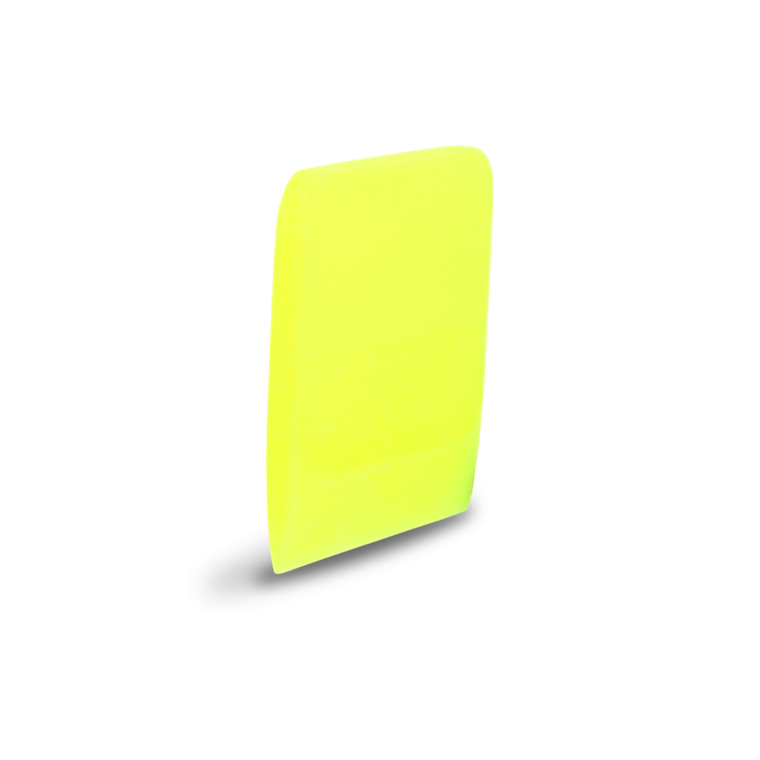 Yellow medium flex PPF squeegee for paint protection film installation.