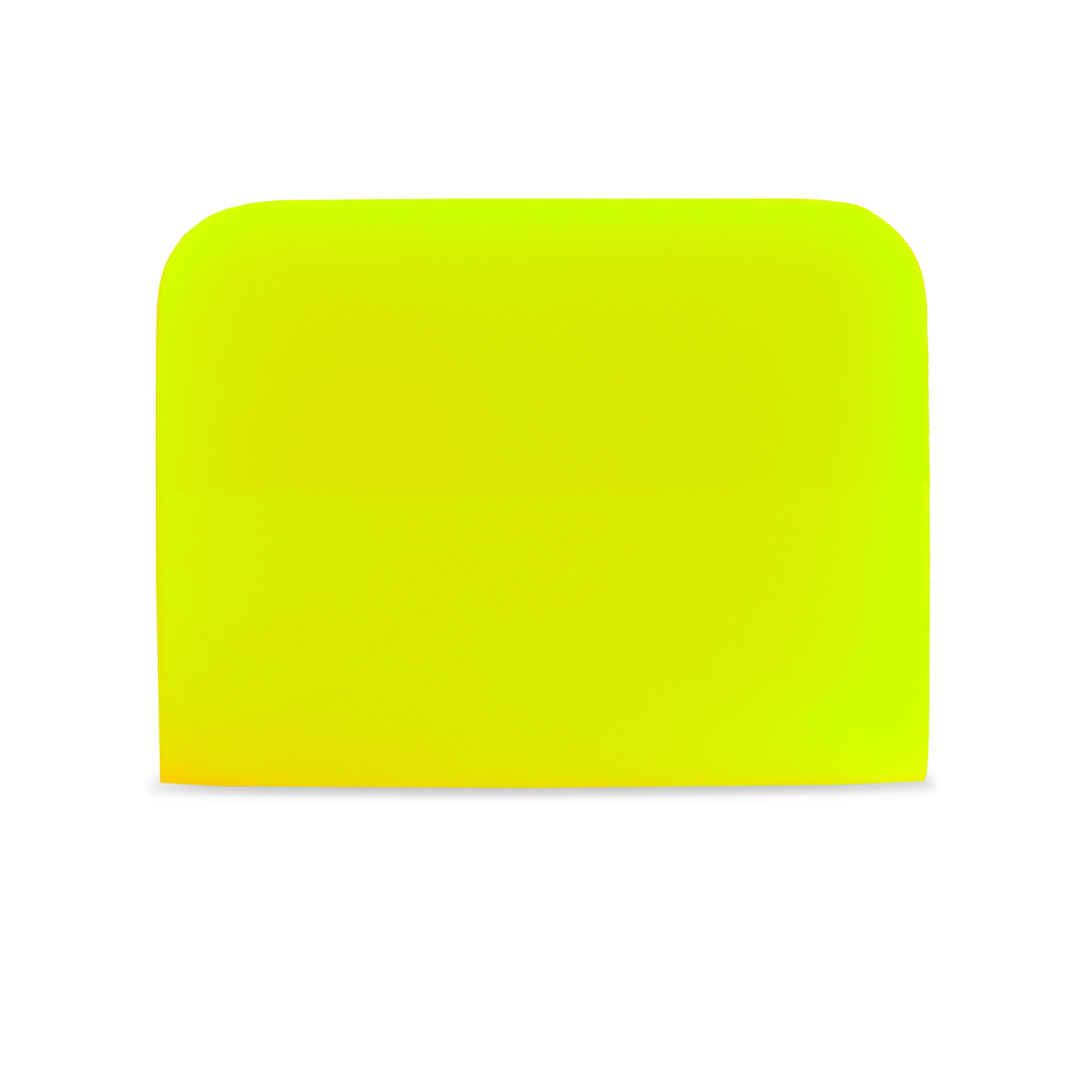 Yellow medium flex PPF squeegee for paint protection film installation.