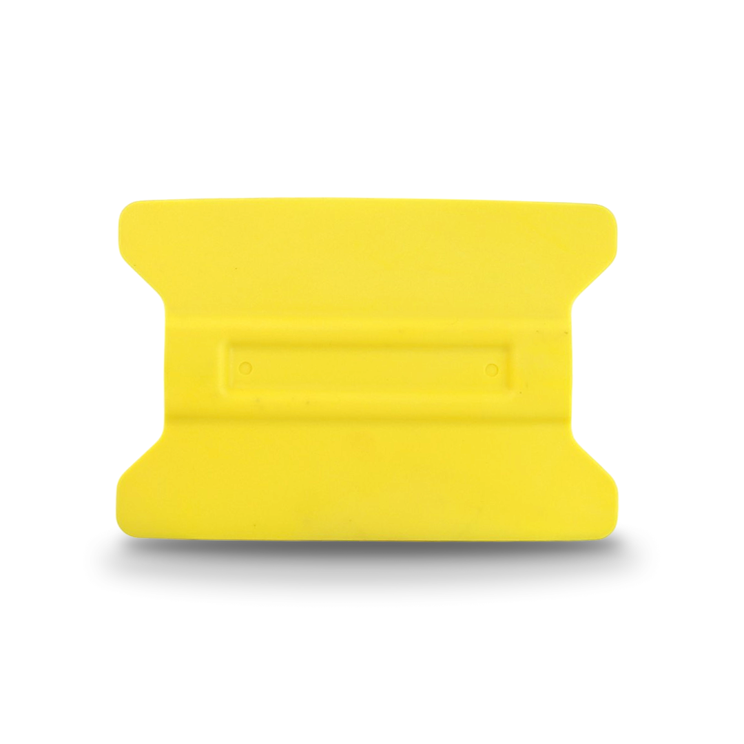Yellow wing squeegee with medium flexibility for balanced control.