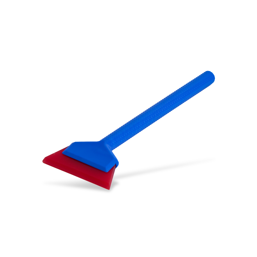 Compact 1.5 inch tint squeegee for small window areas.