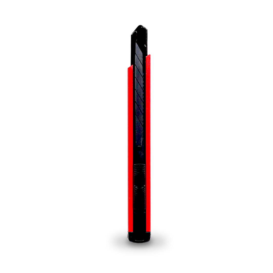 Aluminum knife with 30-degree 9mm blade for precision work.