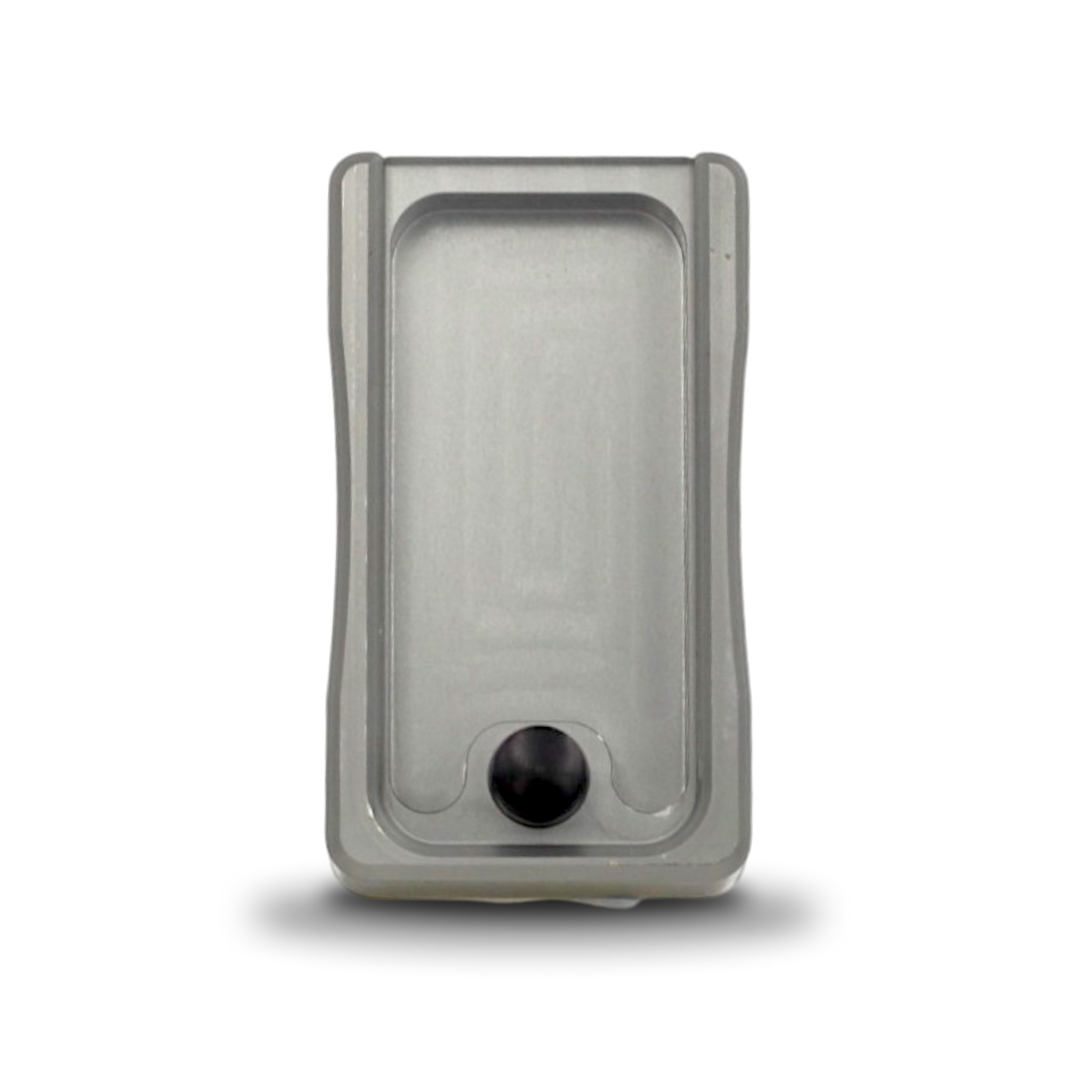 Metal blade disposal case for secure blade storage.