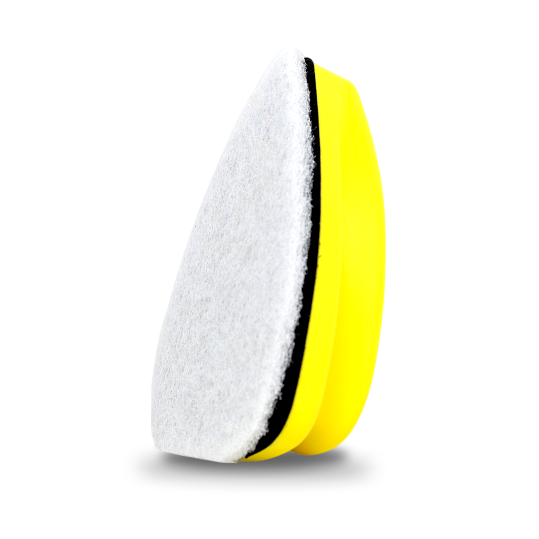 Tint scrubbing pad for cleaning glass surfaces before window film installation.