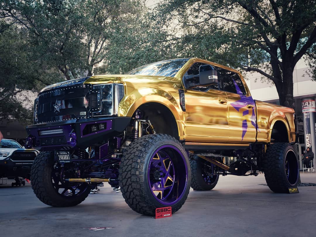 Ute featuring custom chrome vinyl wrap