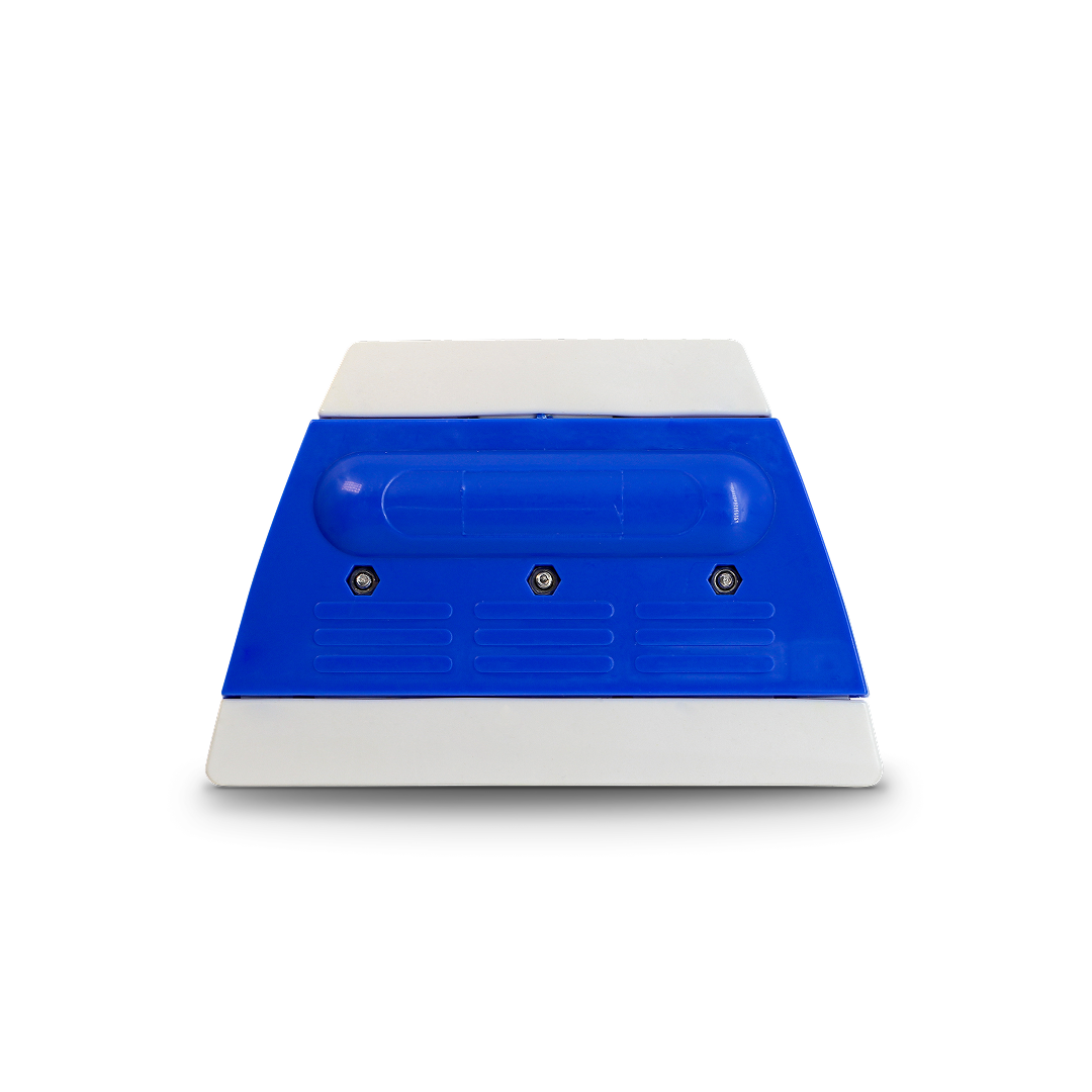 Double-edged rubber squeegee for tinting and water removal.