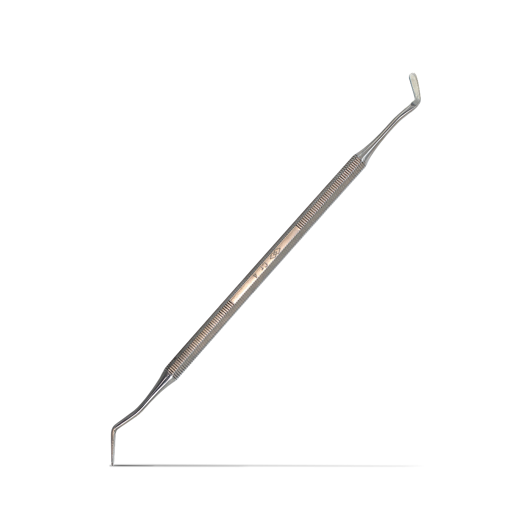 Flat stainless steel tuck tool for precise vinyl application.