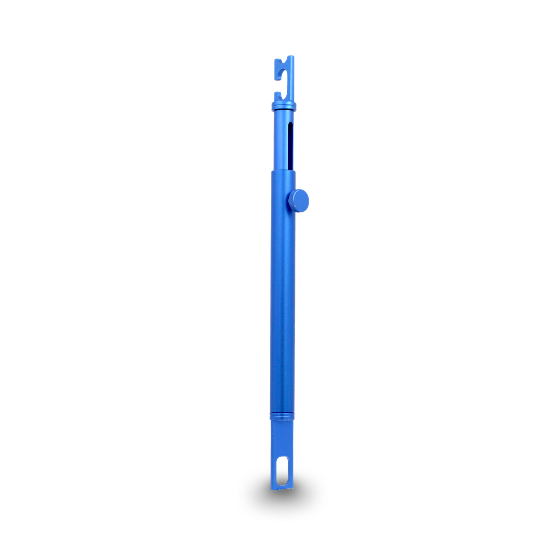 Adjustable boot opener tool for holding car boots or hatches open securely during installation or repair.