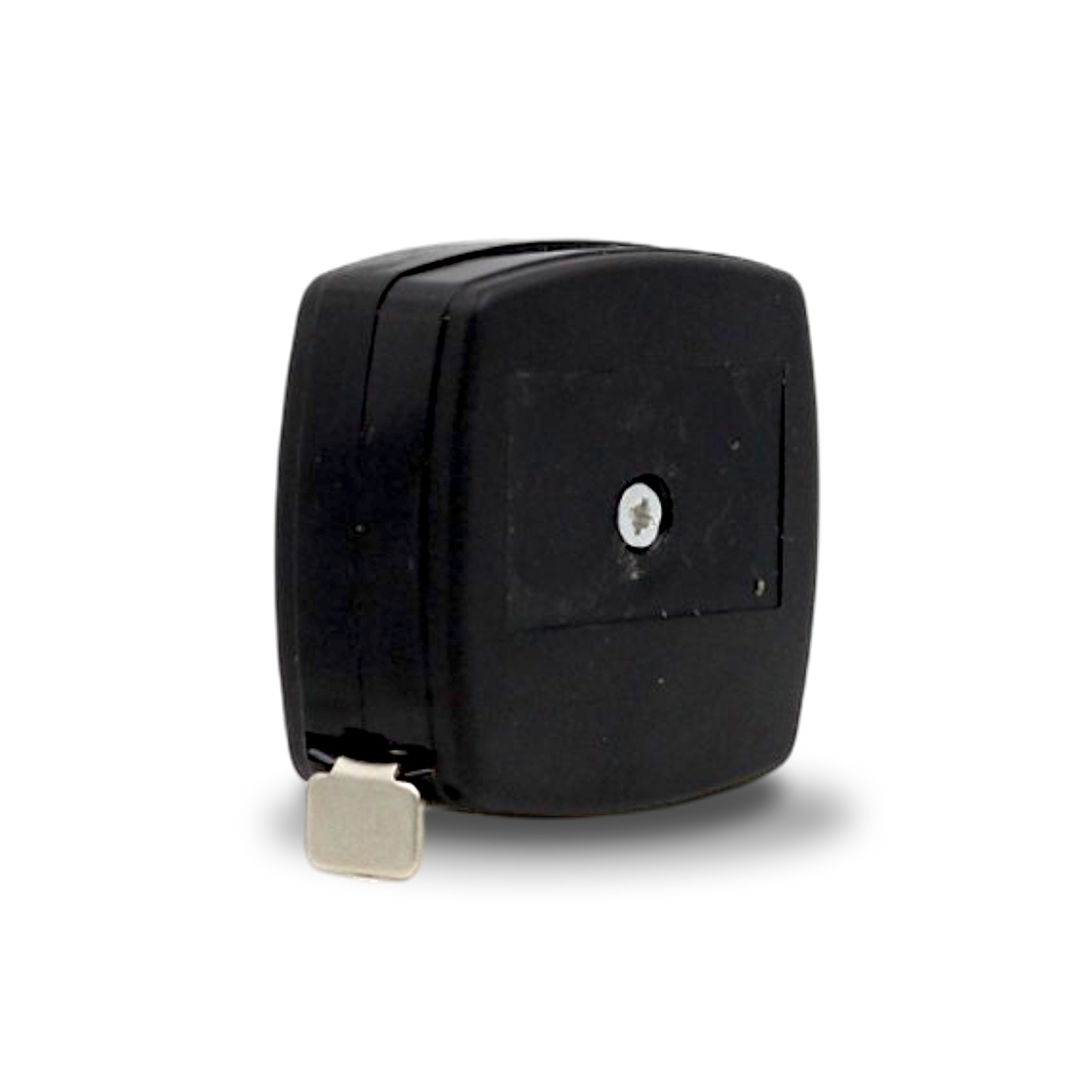 Compact pocket tape measure for precise measuring during wraps and signage installs.