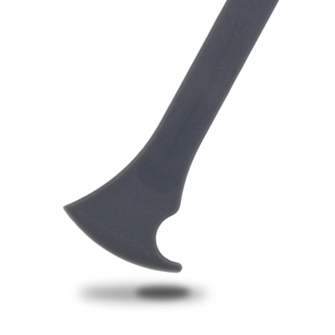Hand tool for tucking vinyl into edges and precision cutting during wrap installation.