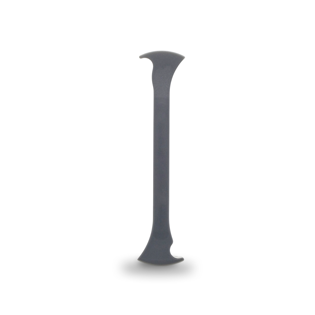 Hand tool for tucking vinyl into edges and precision cutting during wrap installation.