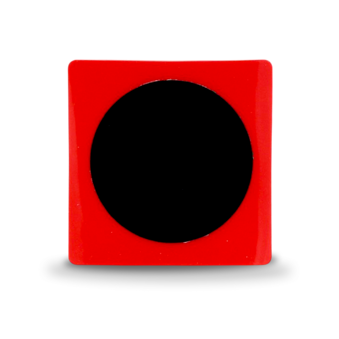 Magnet pad for holding vinyl wrap on vehicle windows.